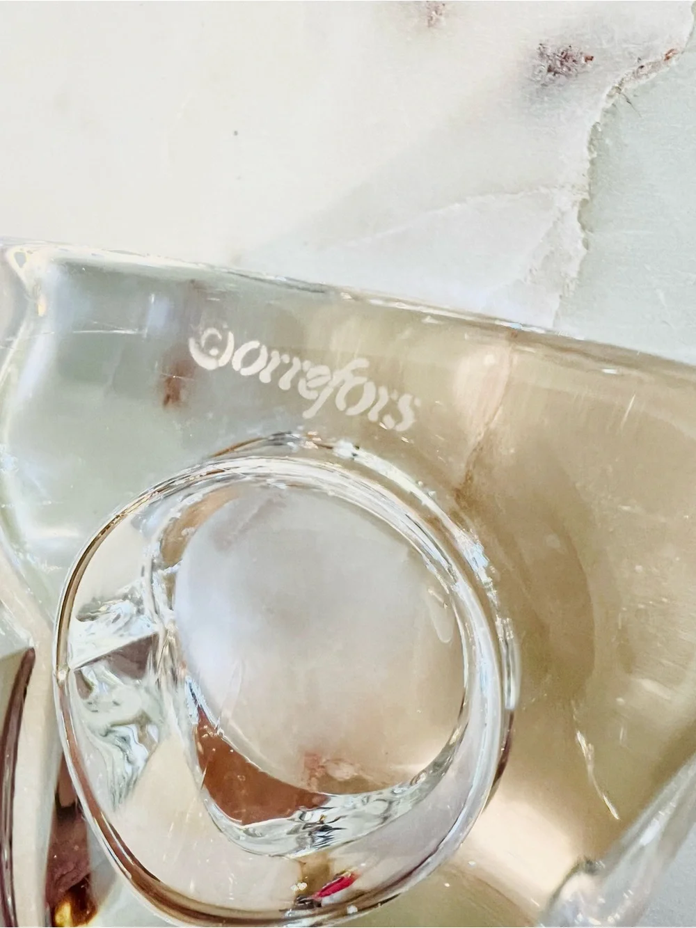 Orrefors Valentino Crystal Votive Candle Holder